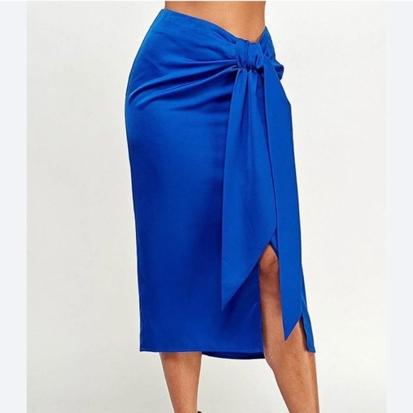 Vici Dresses & Skirts - VICI Royal blue wrap skirt